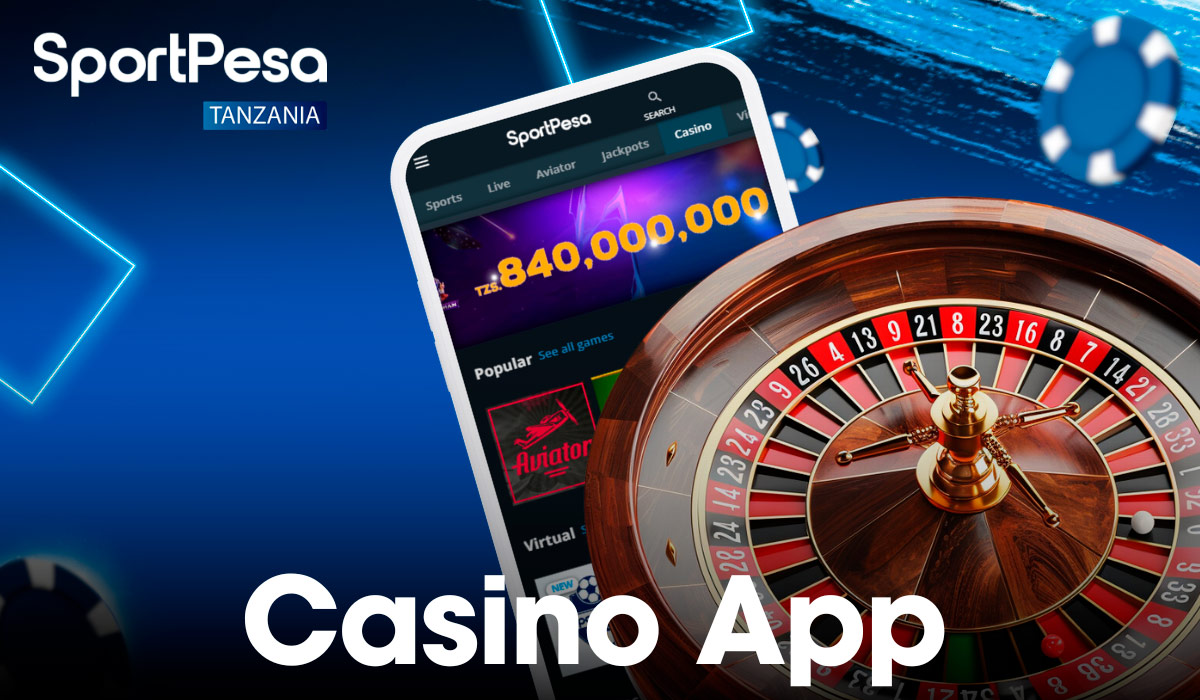 The Sportpesa app has a wide selection of casino games