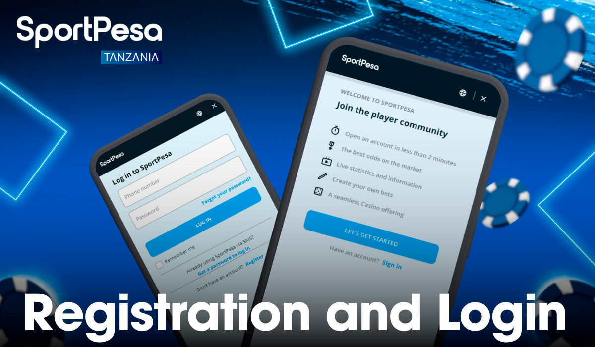 You can easily register in the Sportpesa app