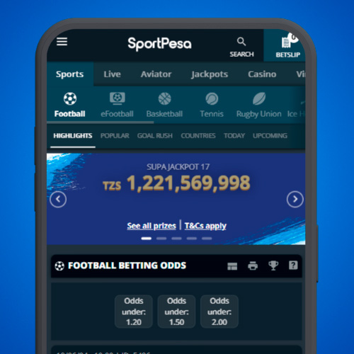 Open the Sportpesa app